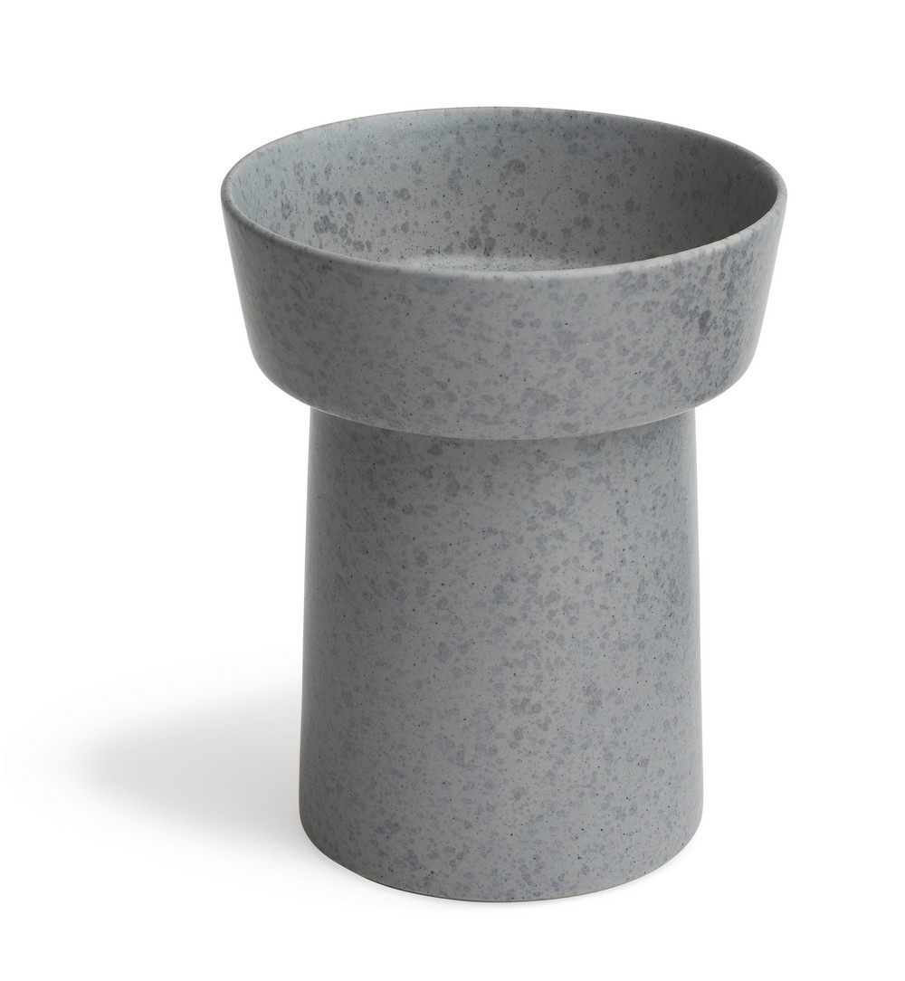 Se Kähler - Ombria vase, skiffergrå, 20 cm* hos Rikki Tikki Shop