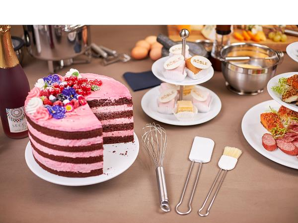 Rösle Bagesæt 3 dele Stål/Hvid* Rösle Bagesæt 3 dele Stål/Hvid*