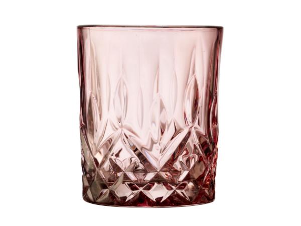 Lyngby Glas Sorrento Whiskyglas 32 cl 4 stk. Pink*