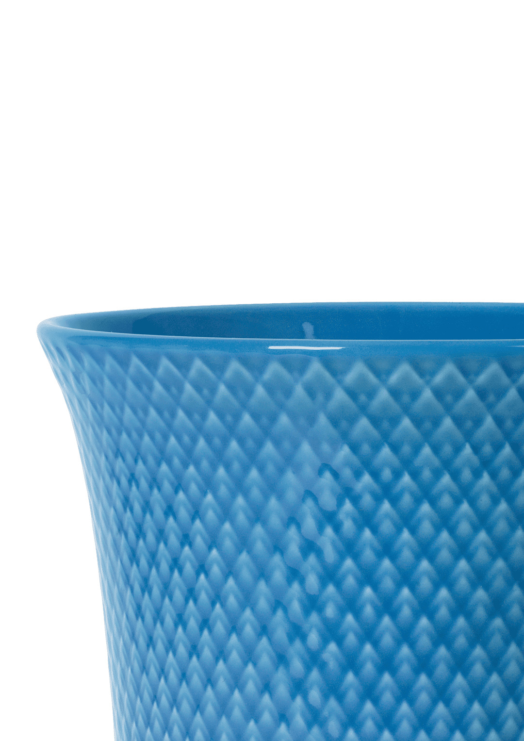 Rhombe Color Vase H20 cm blå