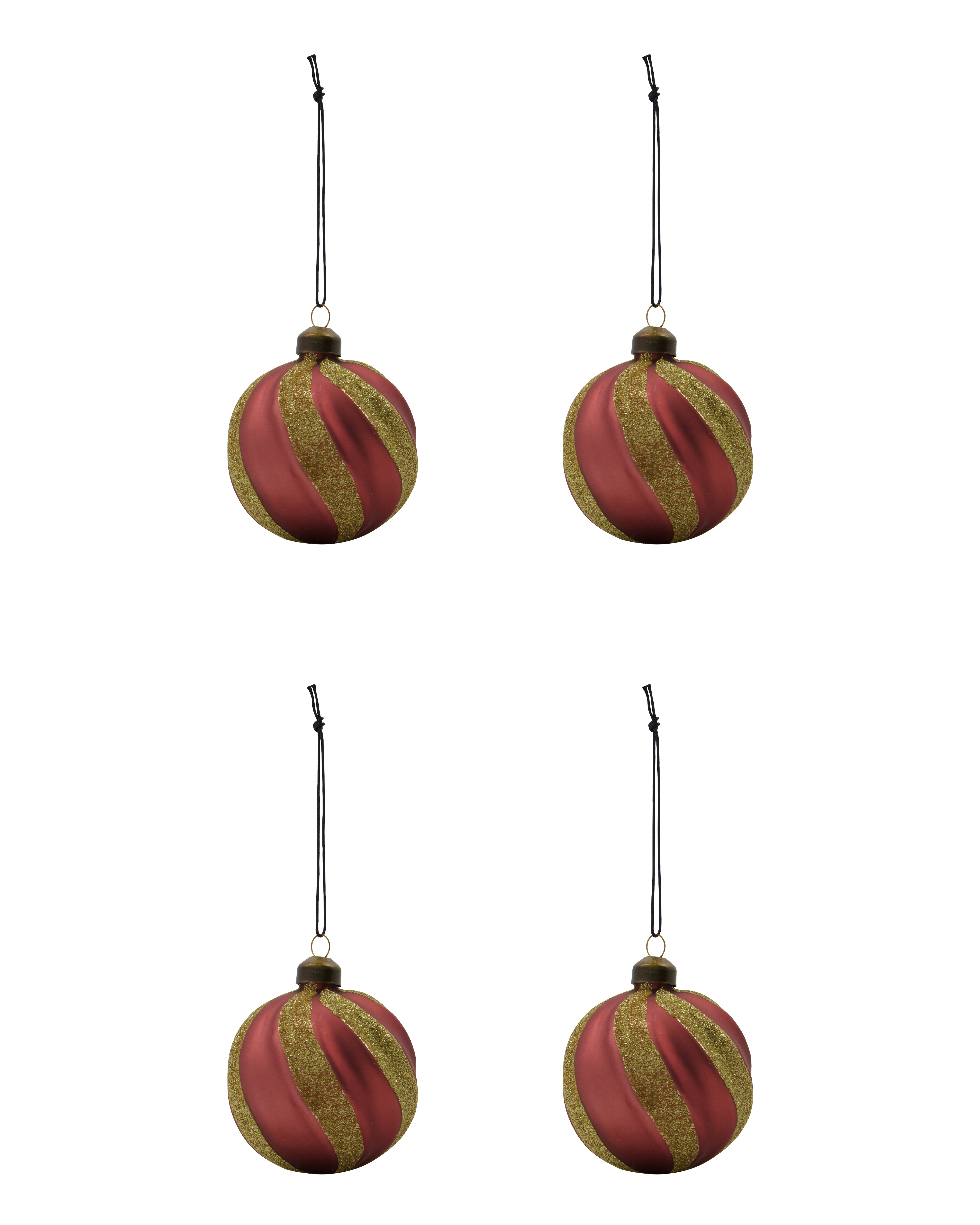 House Doctor - Julepynt, Swirl, Støvet rød