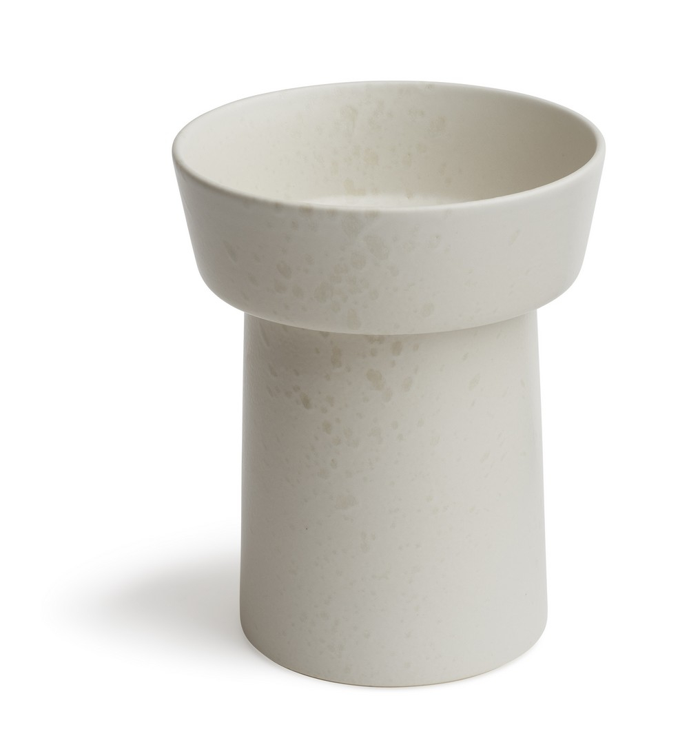 Kähler - Ombria vase, marmorhvid, 20 cm