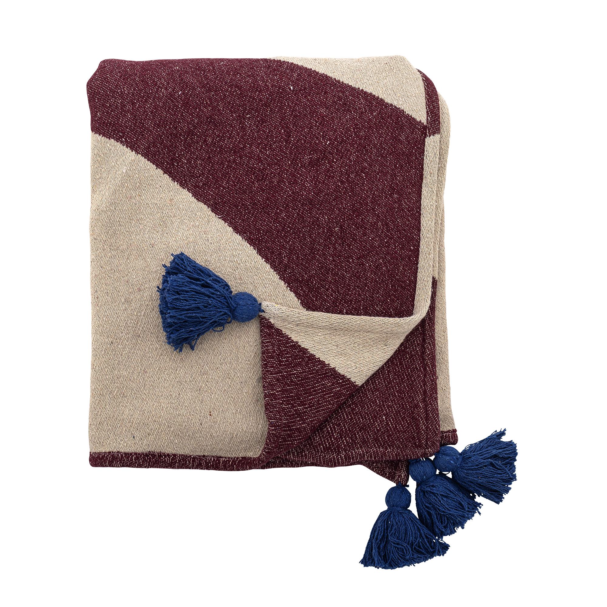 Bloomingville - Cimmi Plaid, Multifarvet, Genanvendt Bomuld, L160xW130 cm