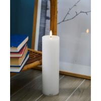 Sirius Sille Genopladelig Bloklys, Ø7,5x25 cm, Hvid