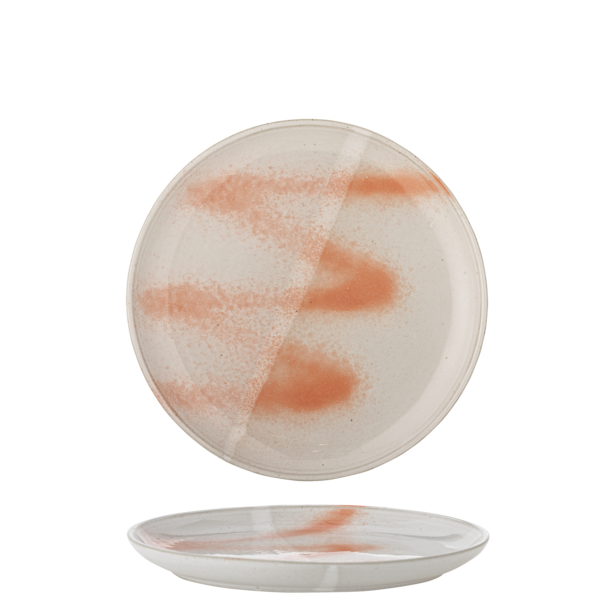 Bloomingville - Paula Tallerken, Orange, Stentøj, D20xH1,5 cm billede