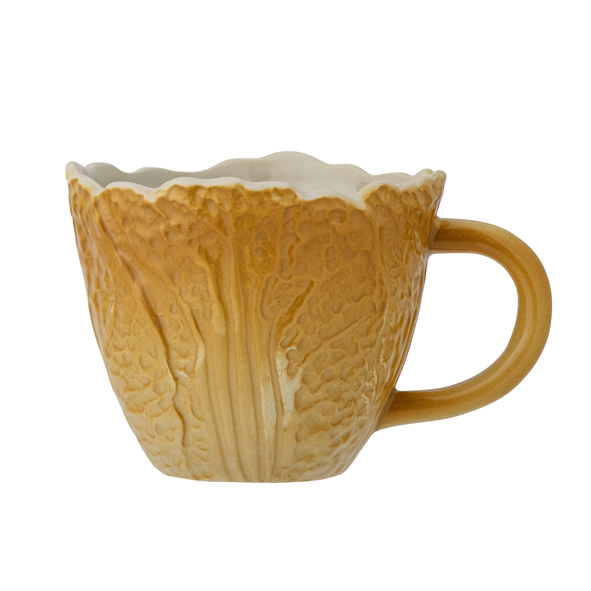 Tekop og kaffekop Bloomingville Savanna stentøj gylden Ø10 x H8 cm