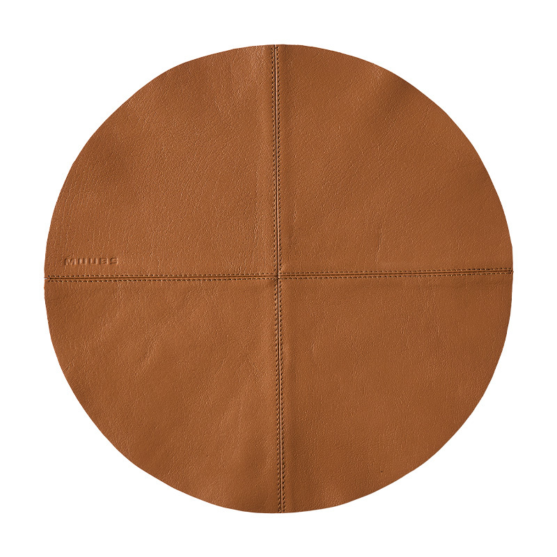 Muubs - Camou Dækkeserviet Rund - Camel, Ø36xH0,5 cm