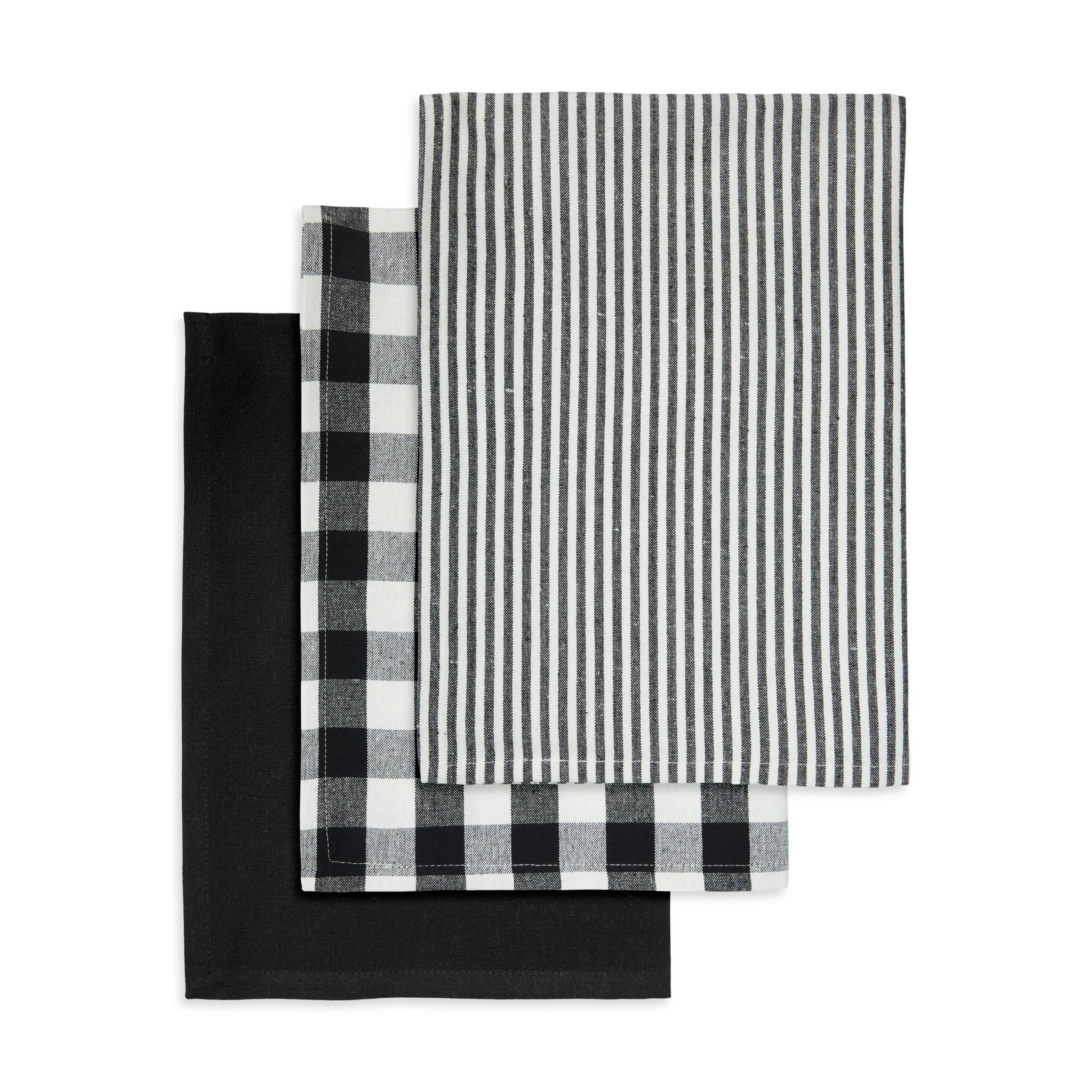 Engholm Textiles - Viskestykke 3-Pack Recycle 50x70cm, sort