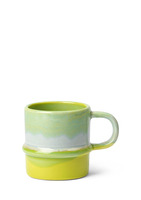 Kähler - Poppery Krus med hank 35 cl apple green/mint