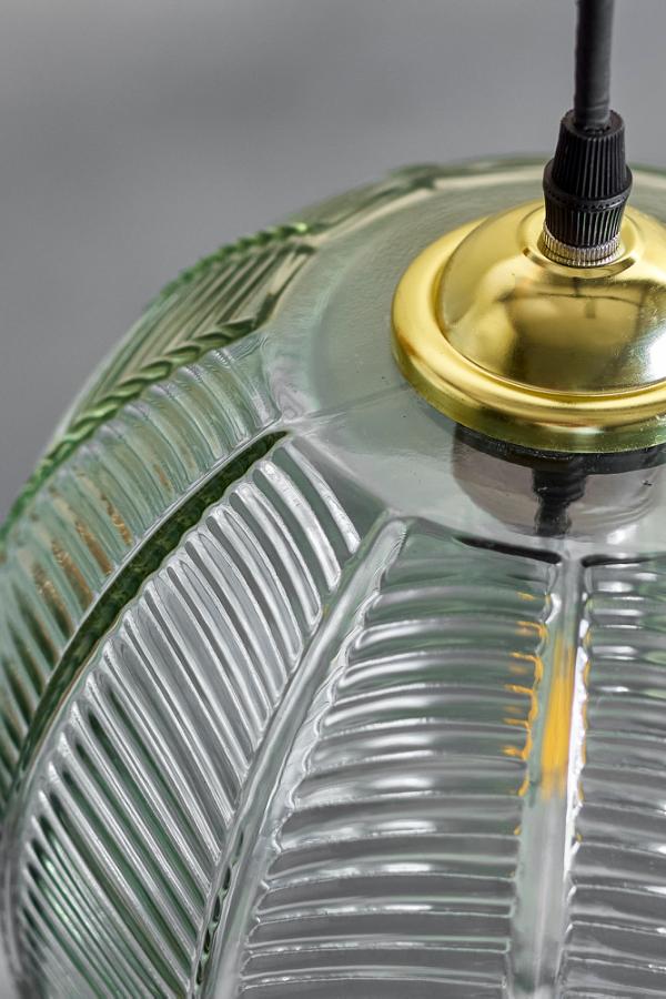 Adar Pendel, Glas, D22xH20 cm, Grøn
