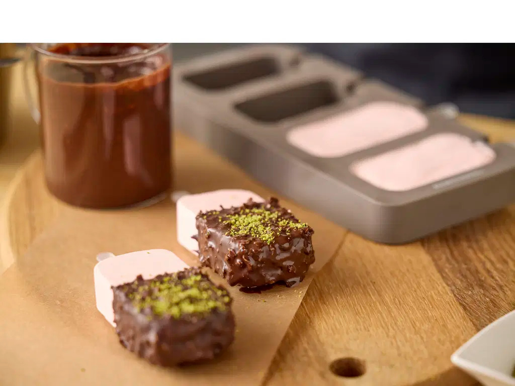 Ispindeform til 4 stk. Classic Latte Silikone Ispindeform til 4 stk. Classic Latte Silikone