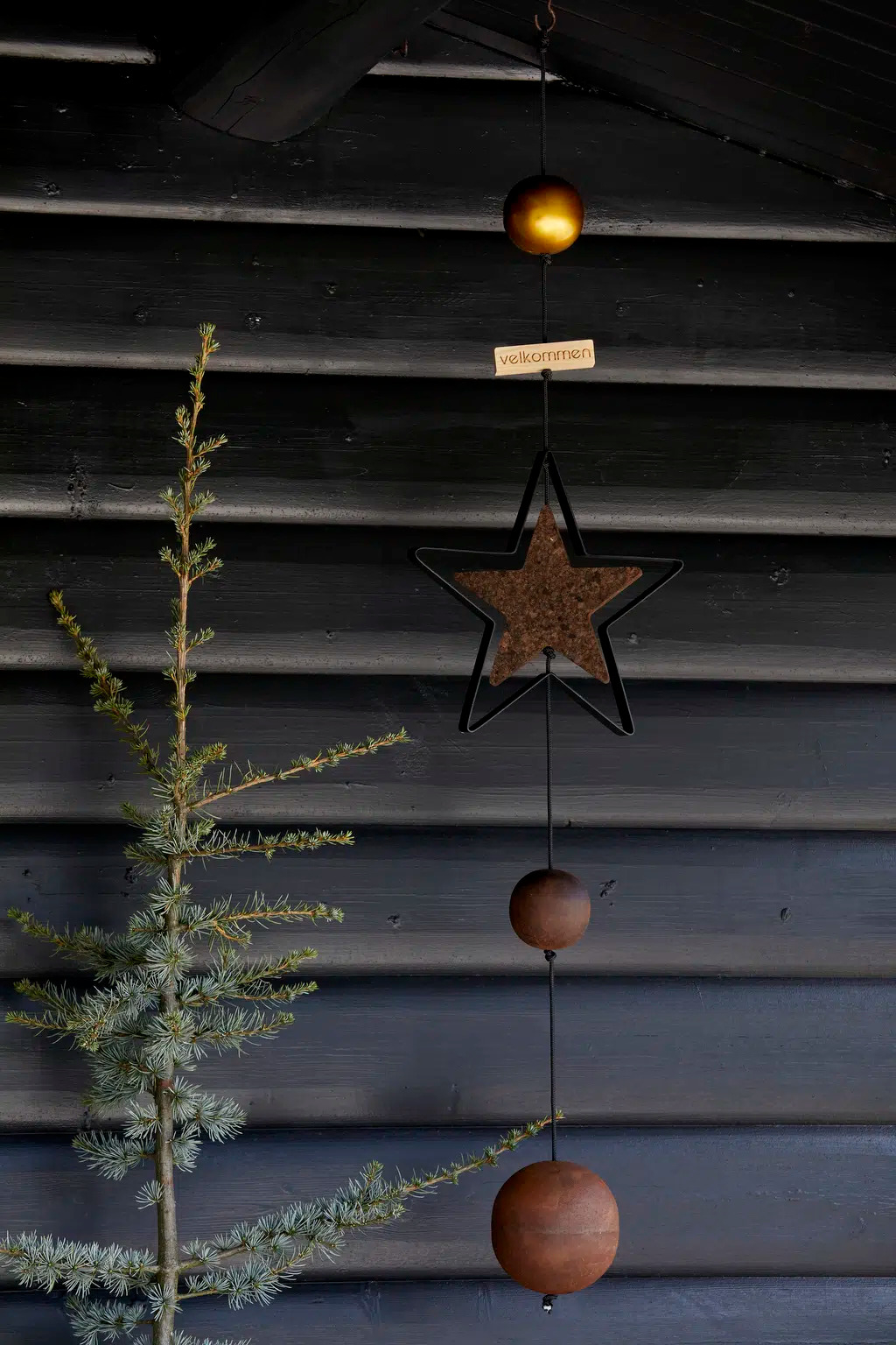 Jernstjerne outline, rust, medium