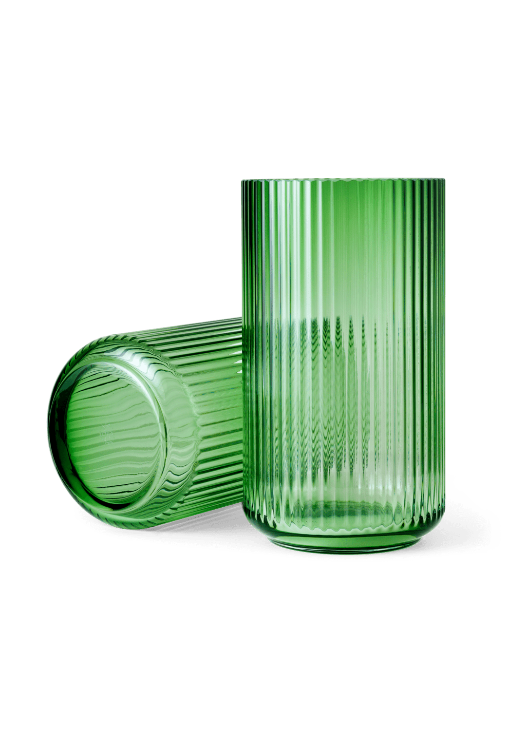 Lyngby Porcelæn - Lyngby Vase H31 cm copenhagen green mundblæst glas