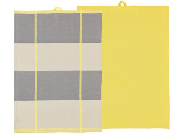 Södahl - Blocks Viskestykke 50 x 70 cm 2 stk. Yellow