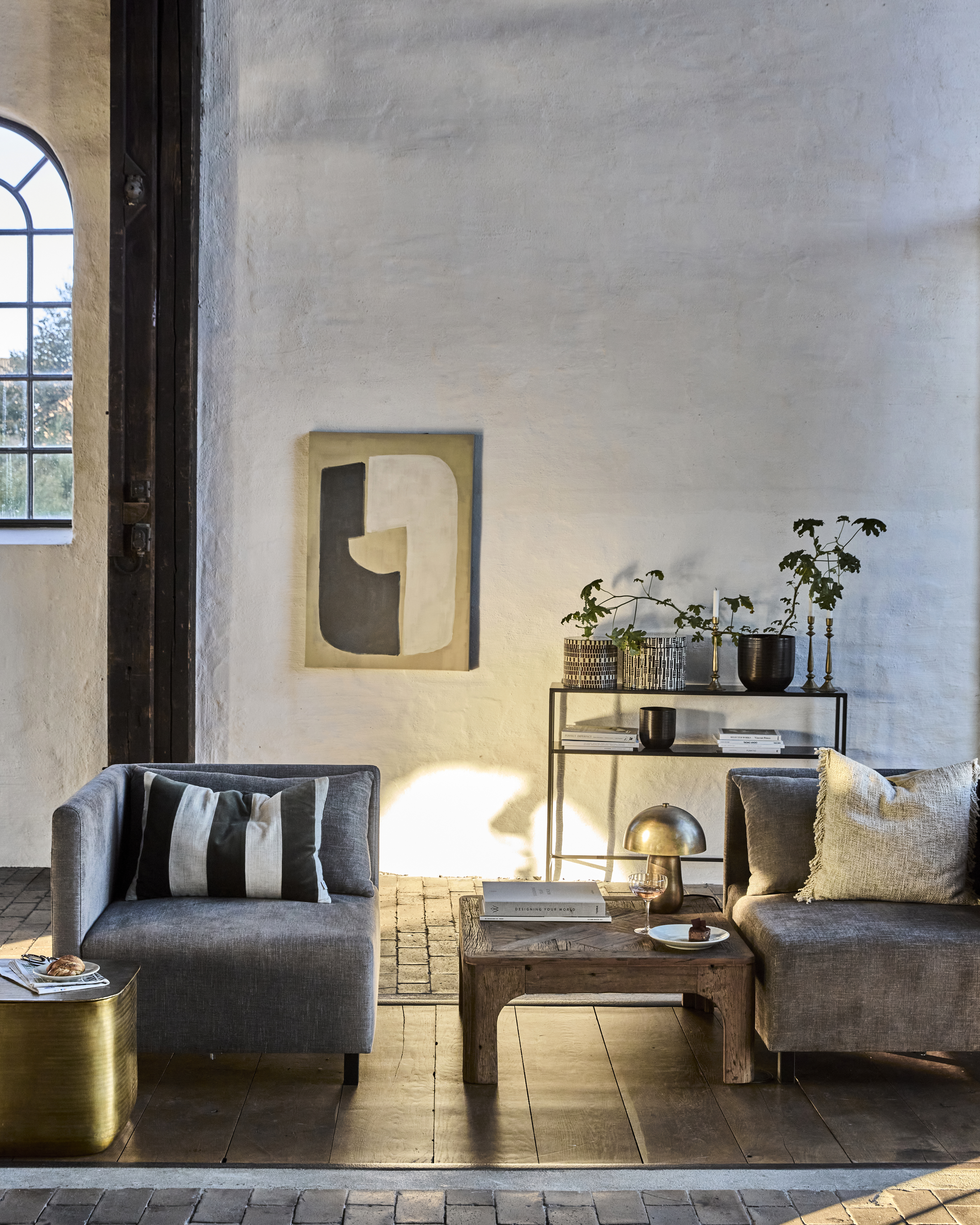 Wall art, Act, Sand, Sort, Hvid