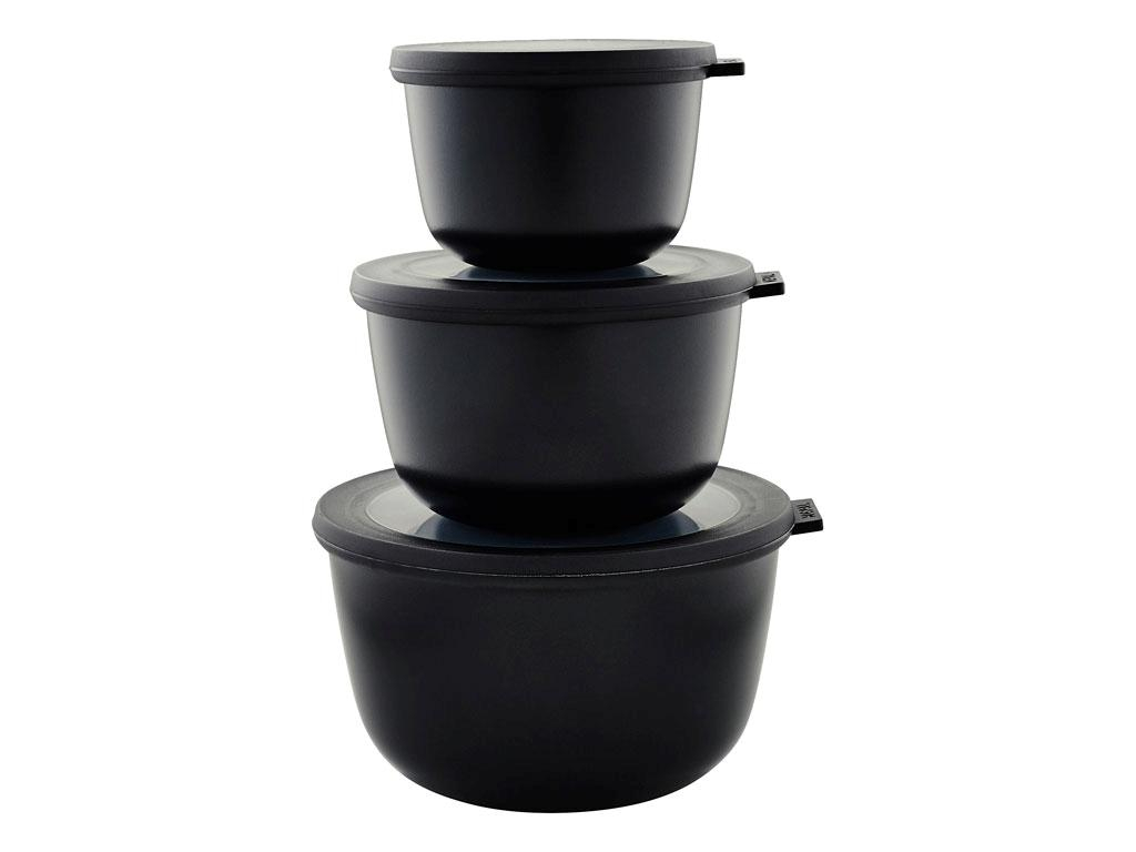 Mepal - Cirqula høj Skålesæt sæt af 3 Sort