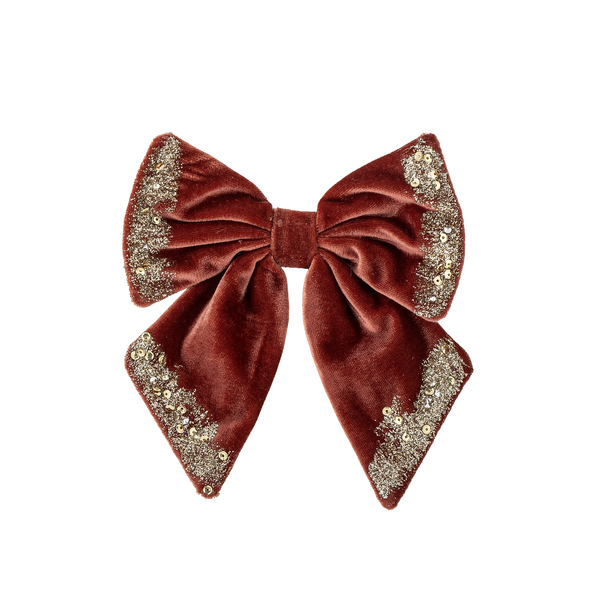 Bloomingville - Ruby Dekorations Sløjfe, Rød, Polyester, L18xW16 cm