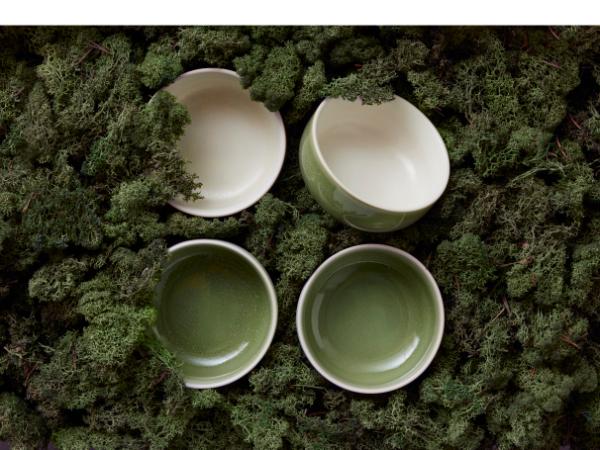 Studio Round - North Skål 11 cm 4 stk. Moss mix