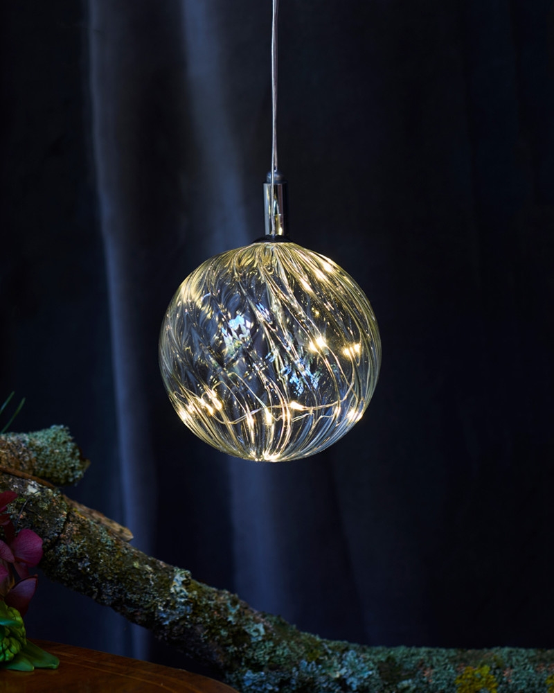 Sirius - Wave Kugle Ø10 cm, Klar