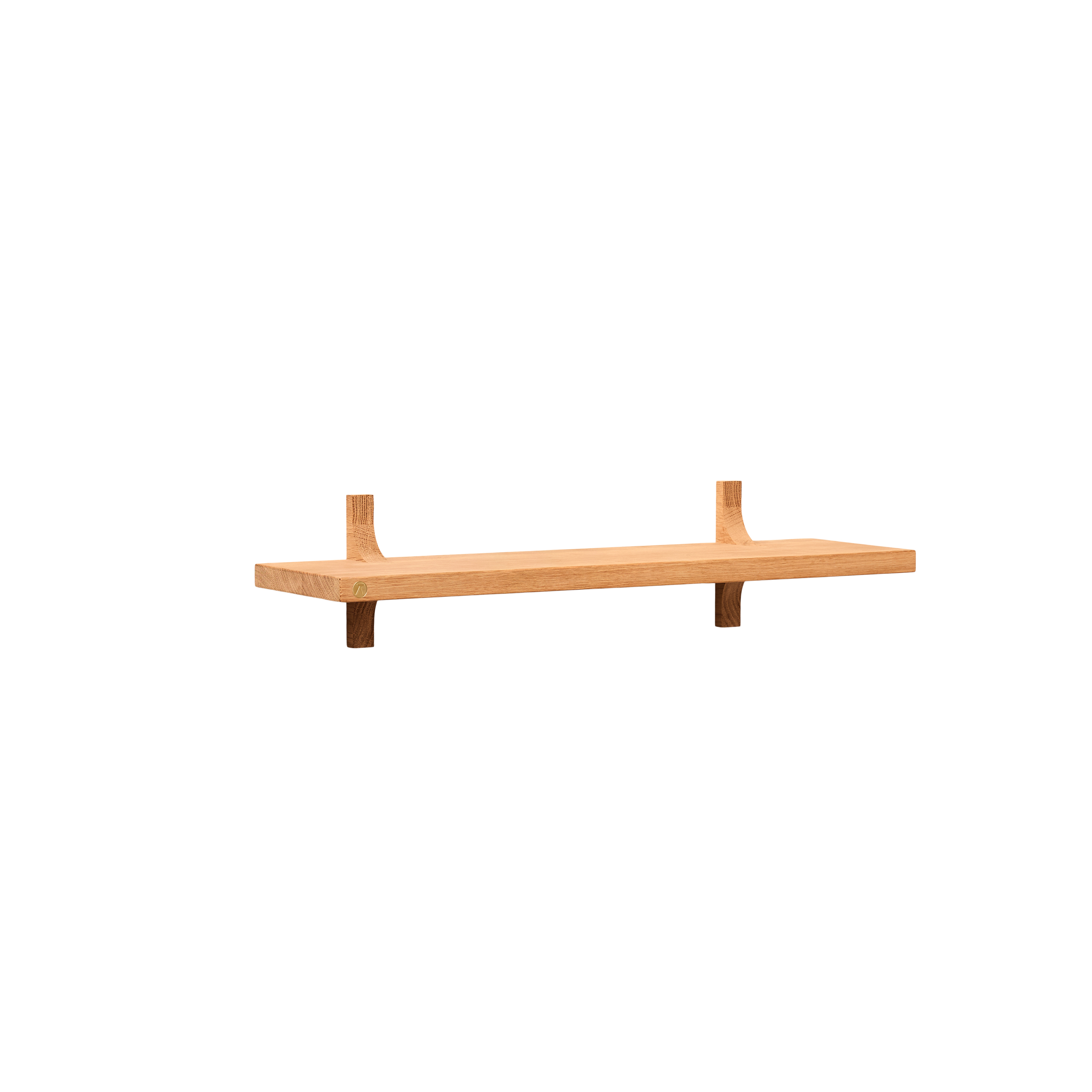 Andersen Furniture - Slide Hylde - Natur, L50xD14xH11,8 cm - 100% Massiv Eg - Natur Olie