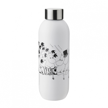 Stelton Keep Cool Vandflaske 0,75 L Moomin Soft White
