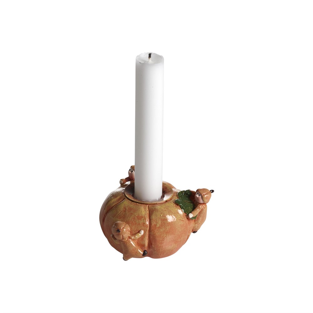 Nääsgränsgården - Candleholder Pumpkin, H.6cm