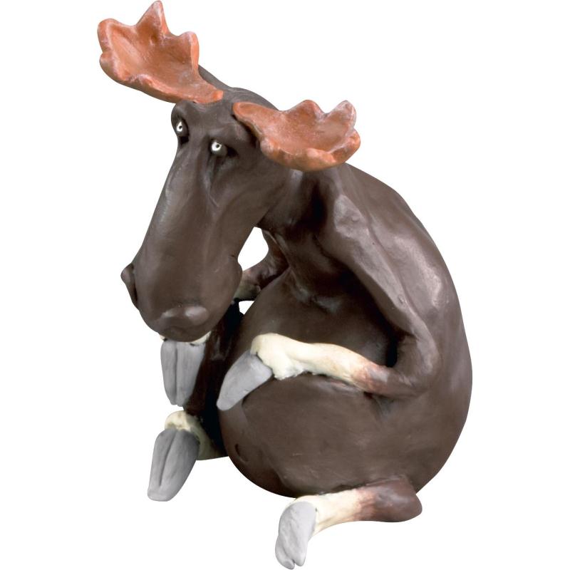 Nääsgränsgården - Elk sitting large H.20cm
