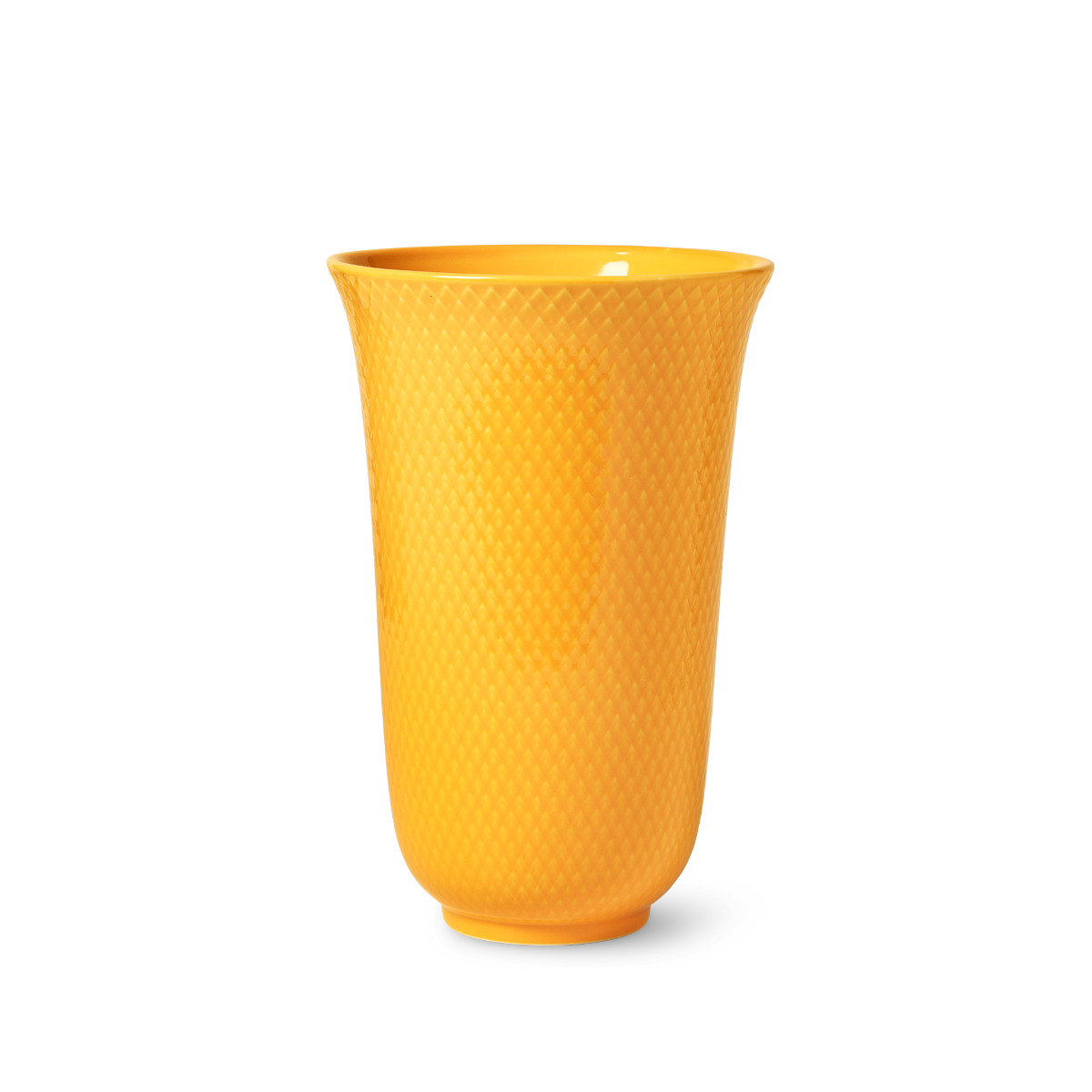 Billede af Lyngby Porcelæn - Rhombe Color Vase, 20 cm, gul