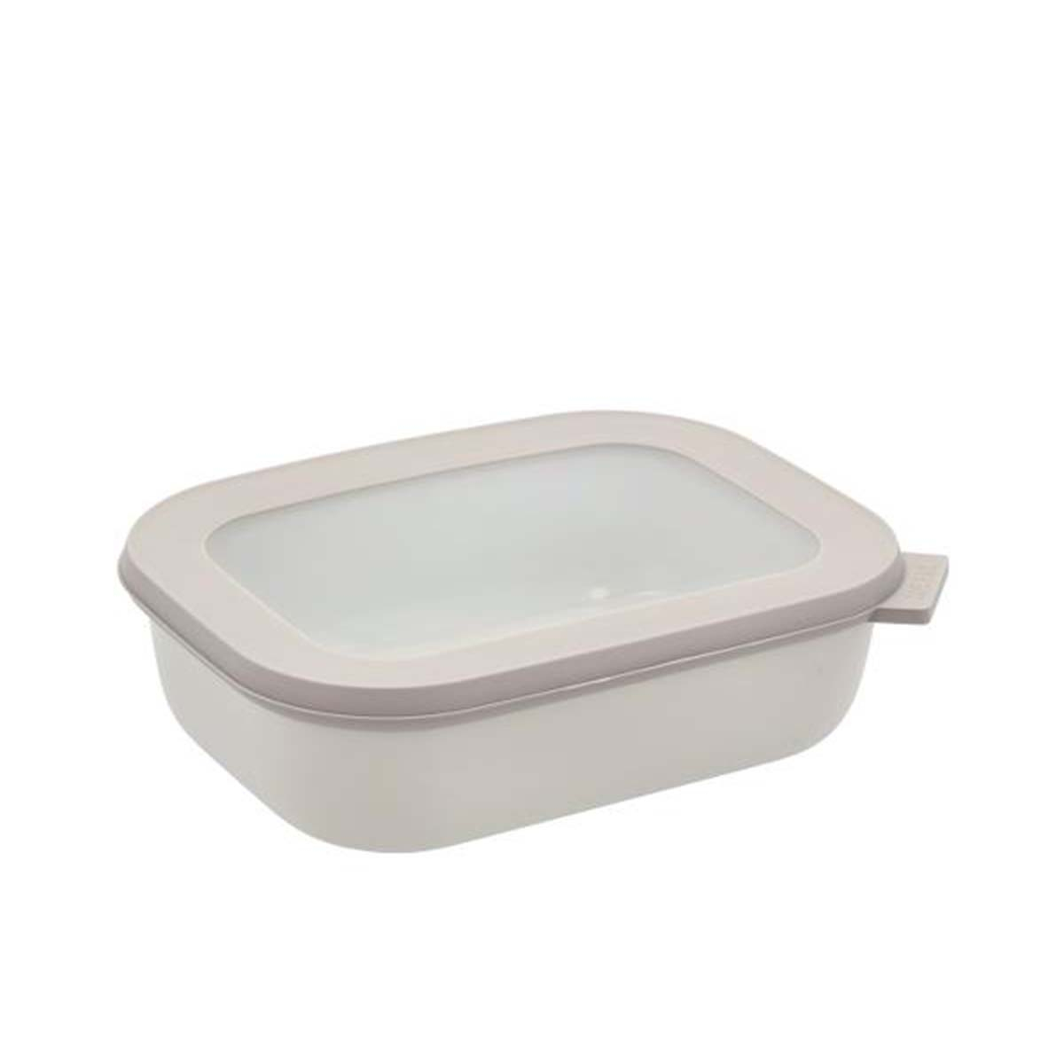 Mepal - Cirqula Rektangulær skål m/låg 1000 ml Nordic white billede