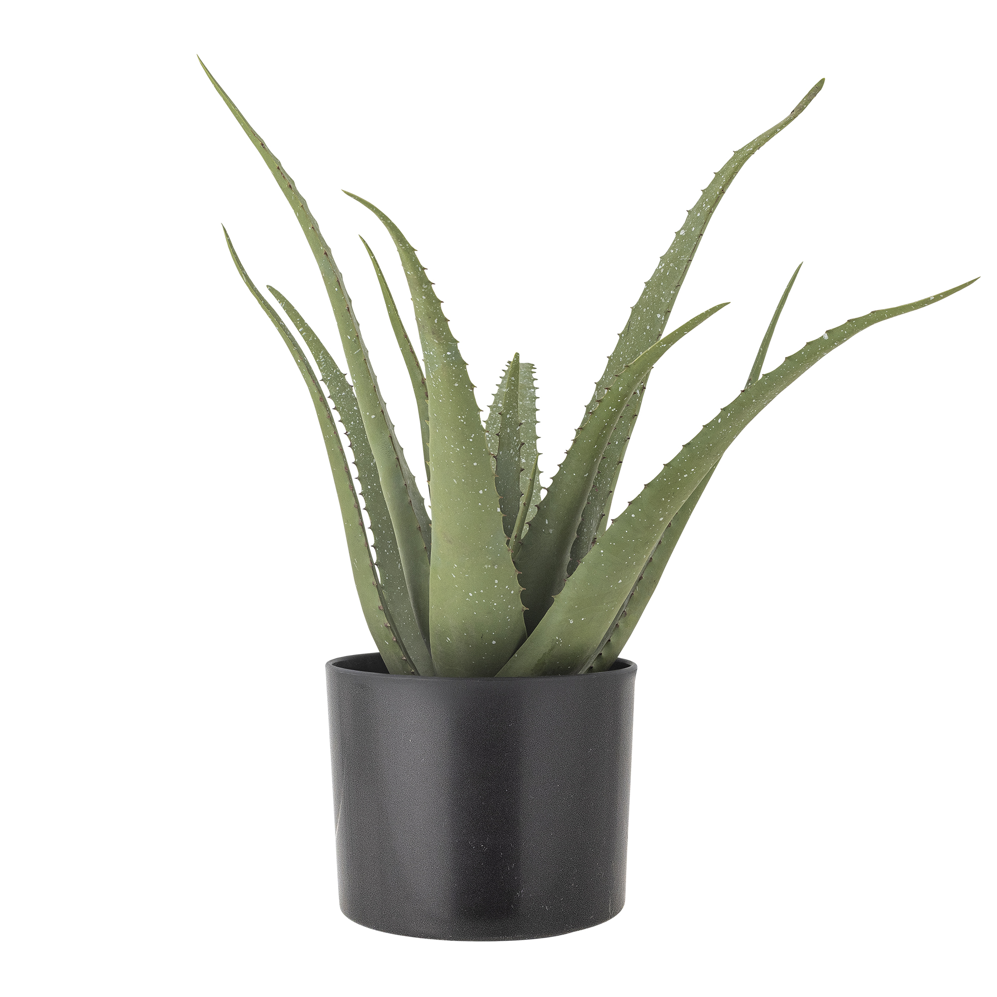 Bloomingville - Aloe Plante, Grøn, Kunstige Blomster, H61 cm, pot D19xH17 cm billede
