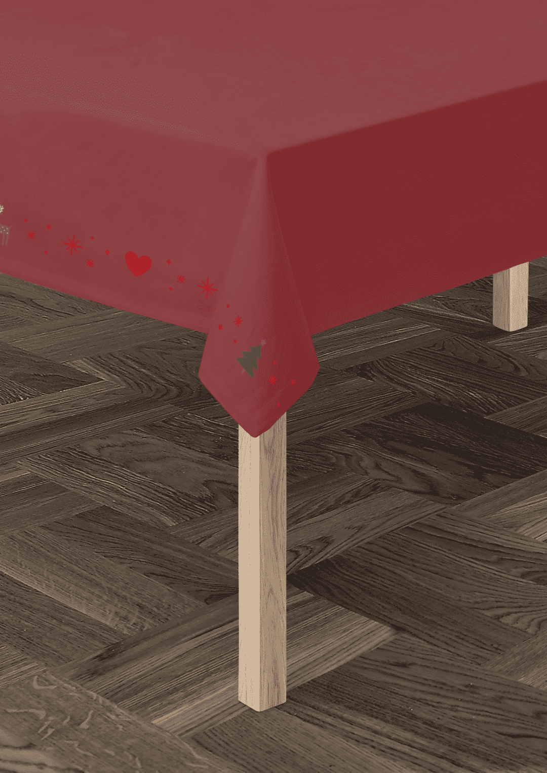 Christmas Fable Dug 150x320 cm rød