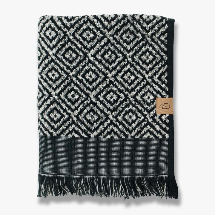 MOROCCO Håndklæde, 50 x 95 cm, black/white