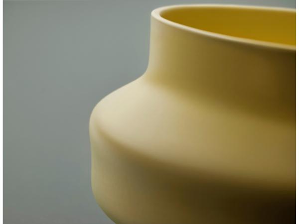 Vase Dorotea 25 x 12 cm Mellow Yellow Keramik
