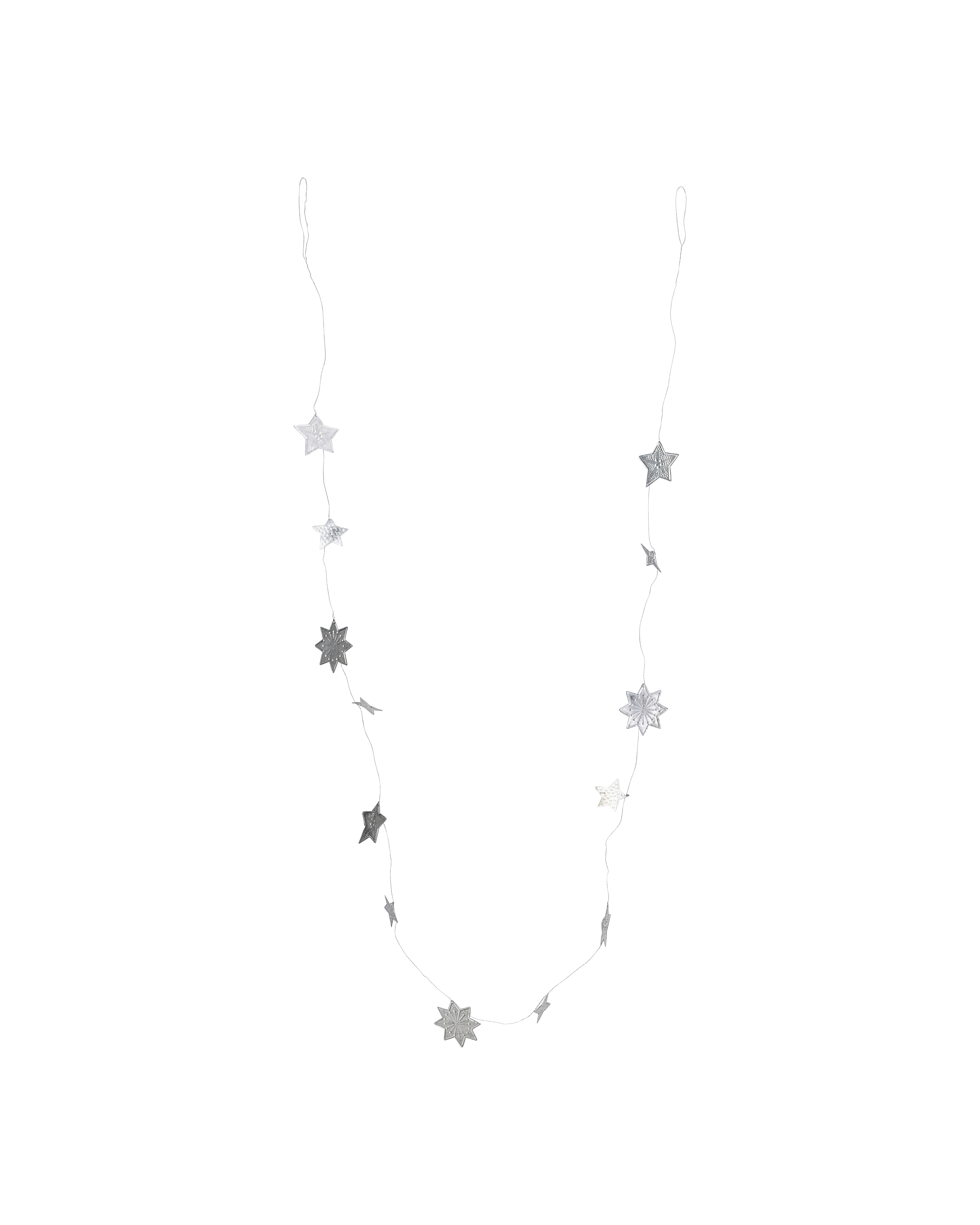 House Doctor - Guirlande, Stars, Sølv finish