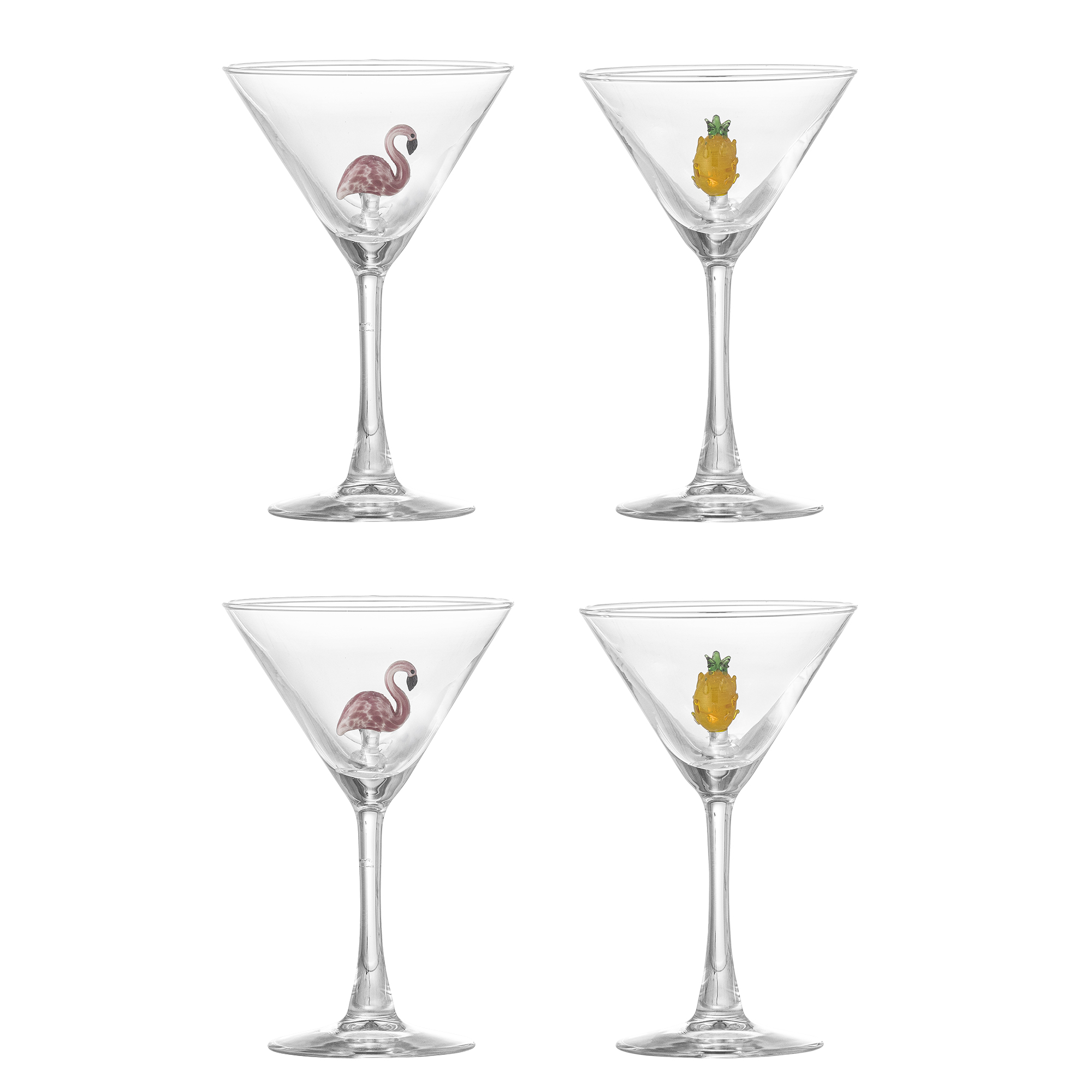 Bloomingville - Misa Cocktail Glas, Multipack, Klar, Glas, D9xH16 cm, Set of 4