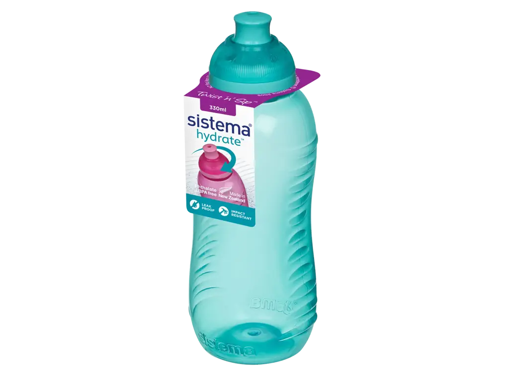 Sistema -  Twist n Sip 330ml, teal