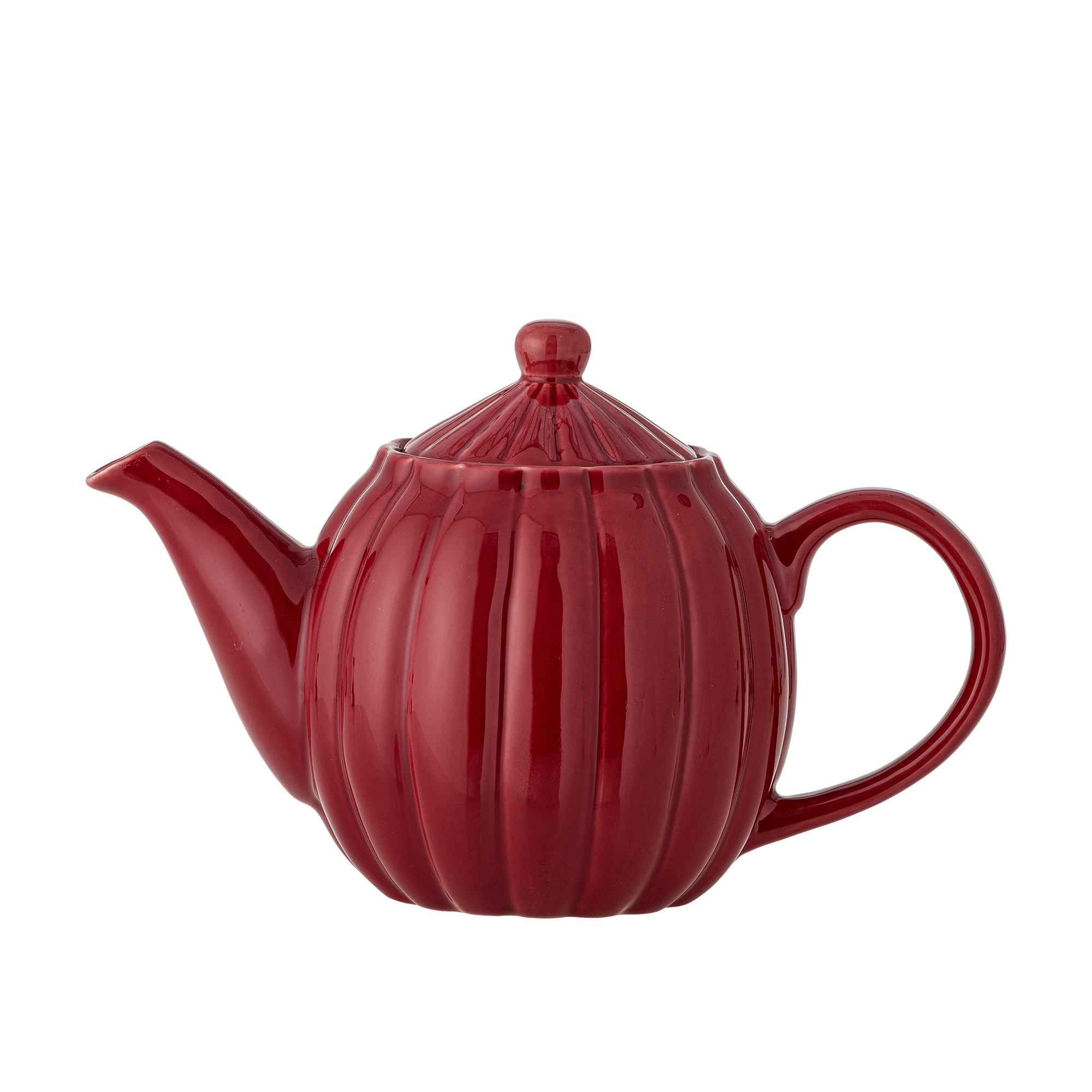 Bloomingville - Latina Tekande, Rød, Stentøj, D13xH17 cm