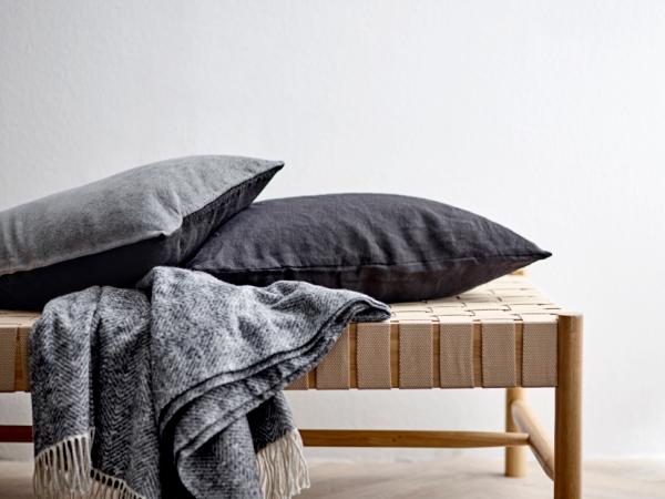 Södahl Linen Pude 40 x 60 cm Black