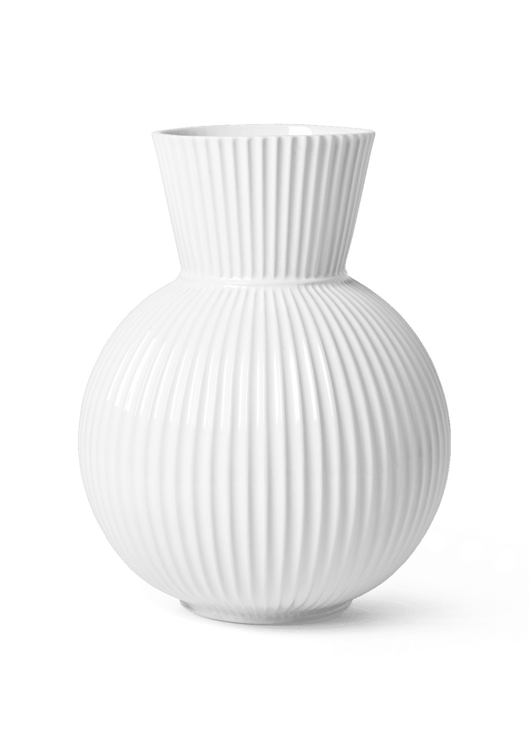 Lyngby Tura Vase H34 hvid porcelæn