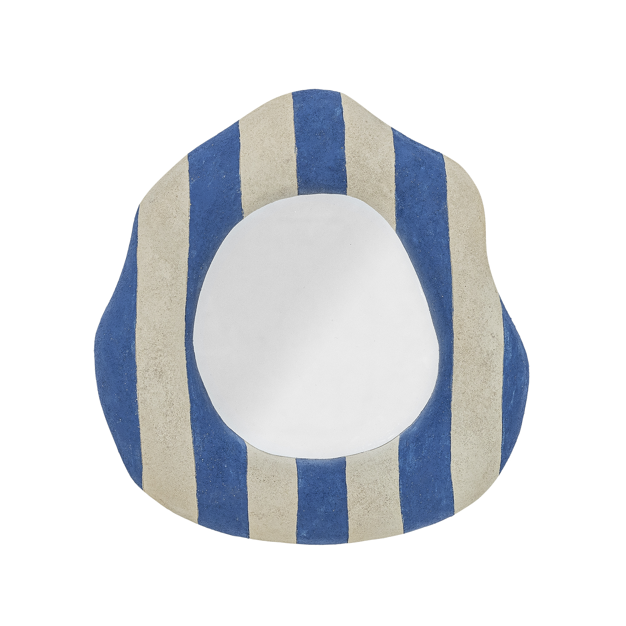 Bloomingville - Travis Vægspejl, Blå, Polyresin, L39,5xH38,5xW3,5 cm billede