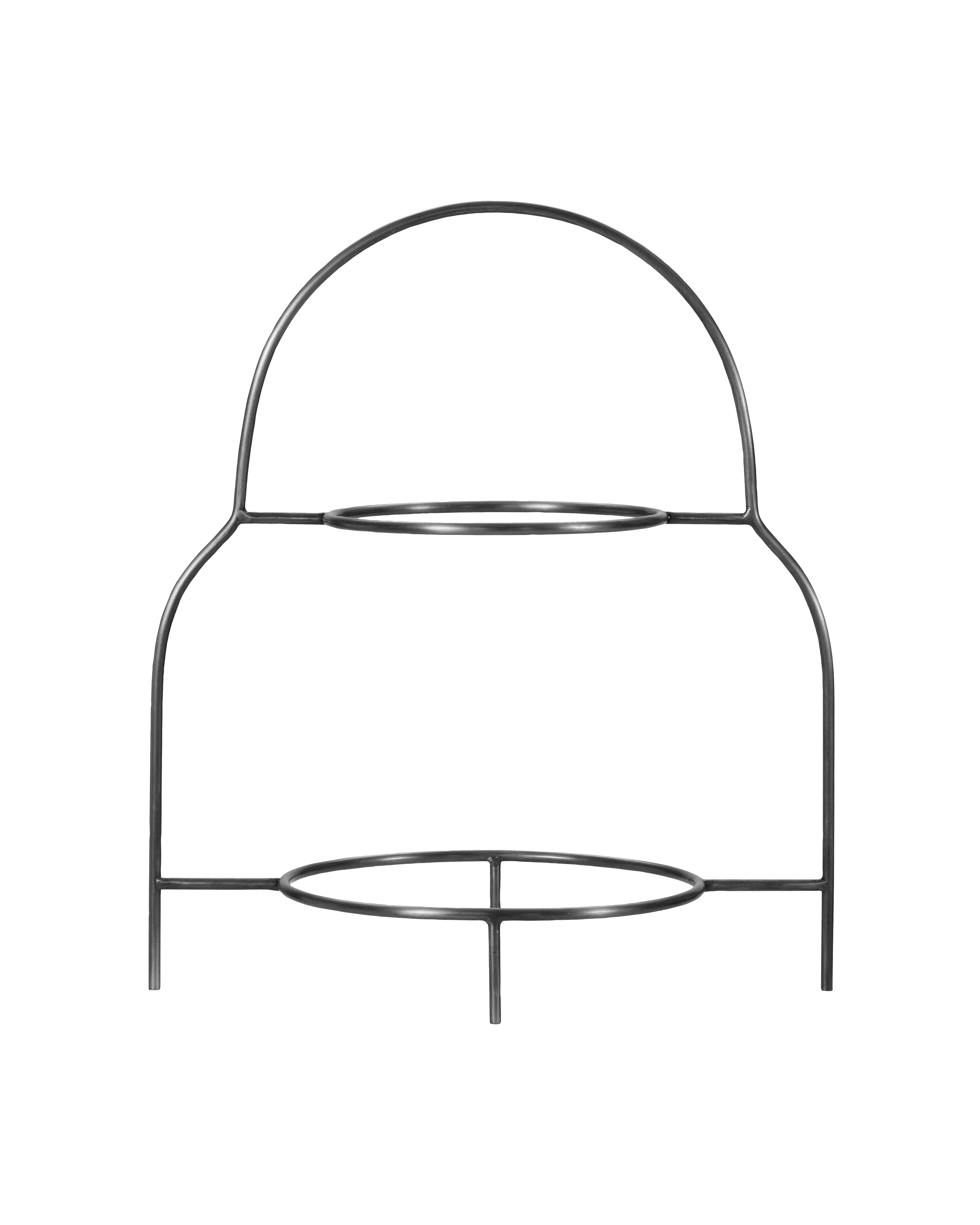 House Doctor - Tallerkenopsats, Sana, Sølv finish billede