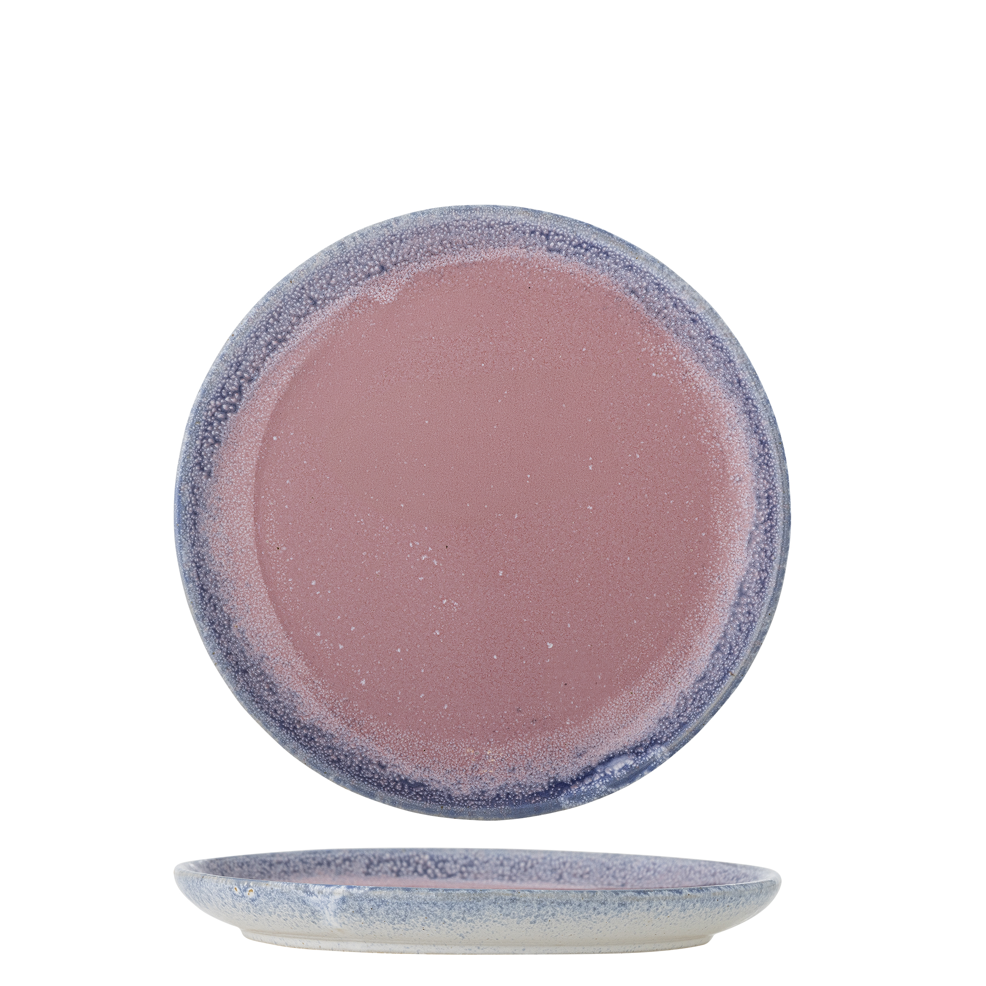 Bloomingville - Paula Tallerken, Rosa, Stentøj, D20xH1,5 cm billede