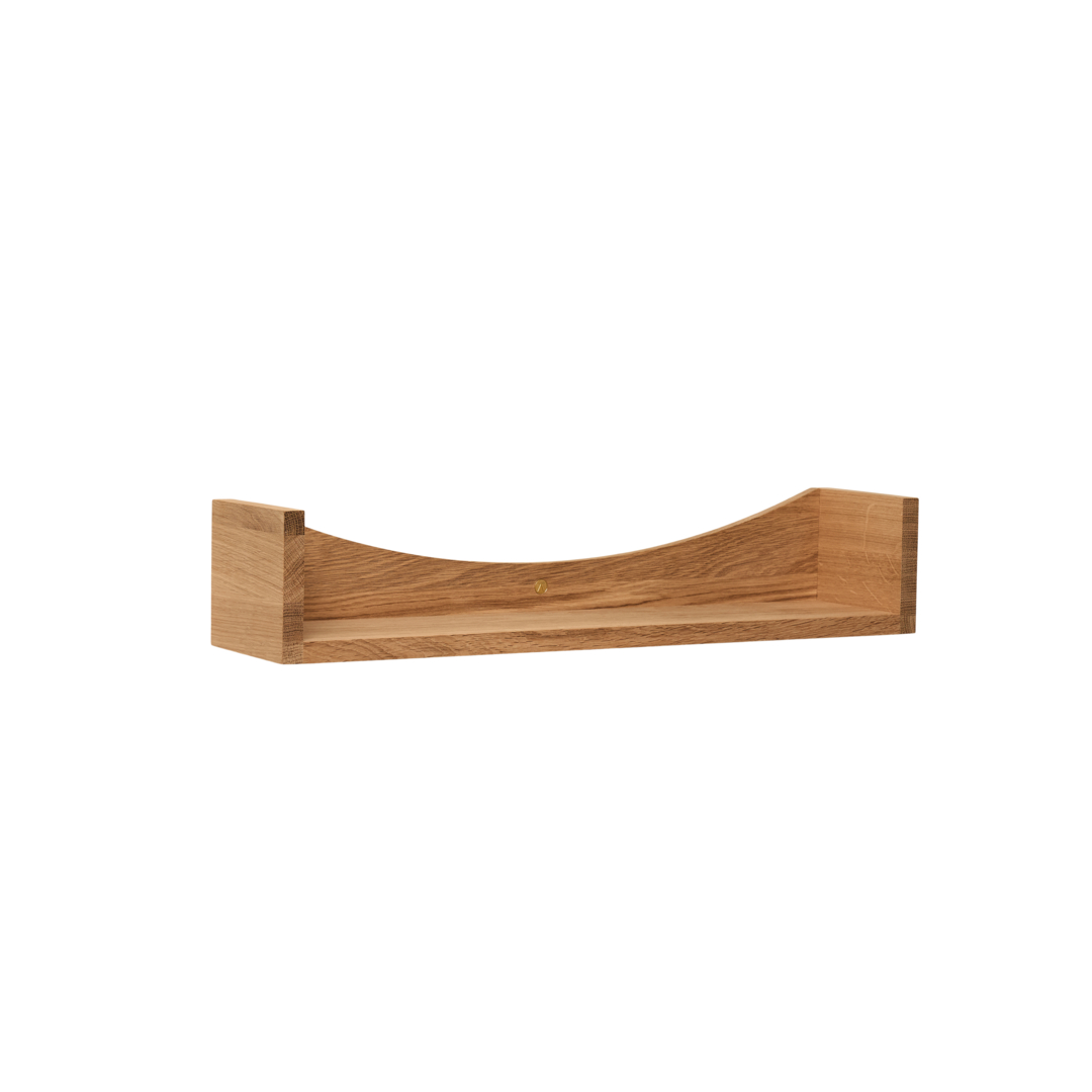Andersen Furniture - Bow Hylde - L63,6xD13xH11,8 cm - 100% Massiv Eg - Natur Olie