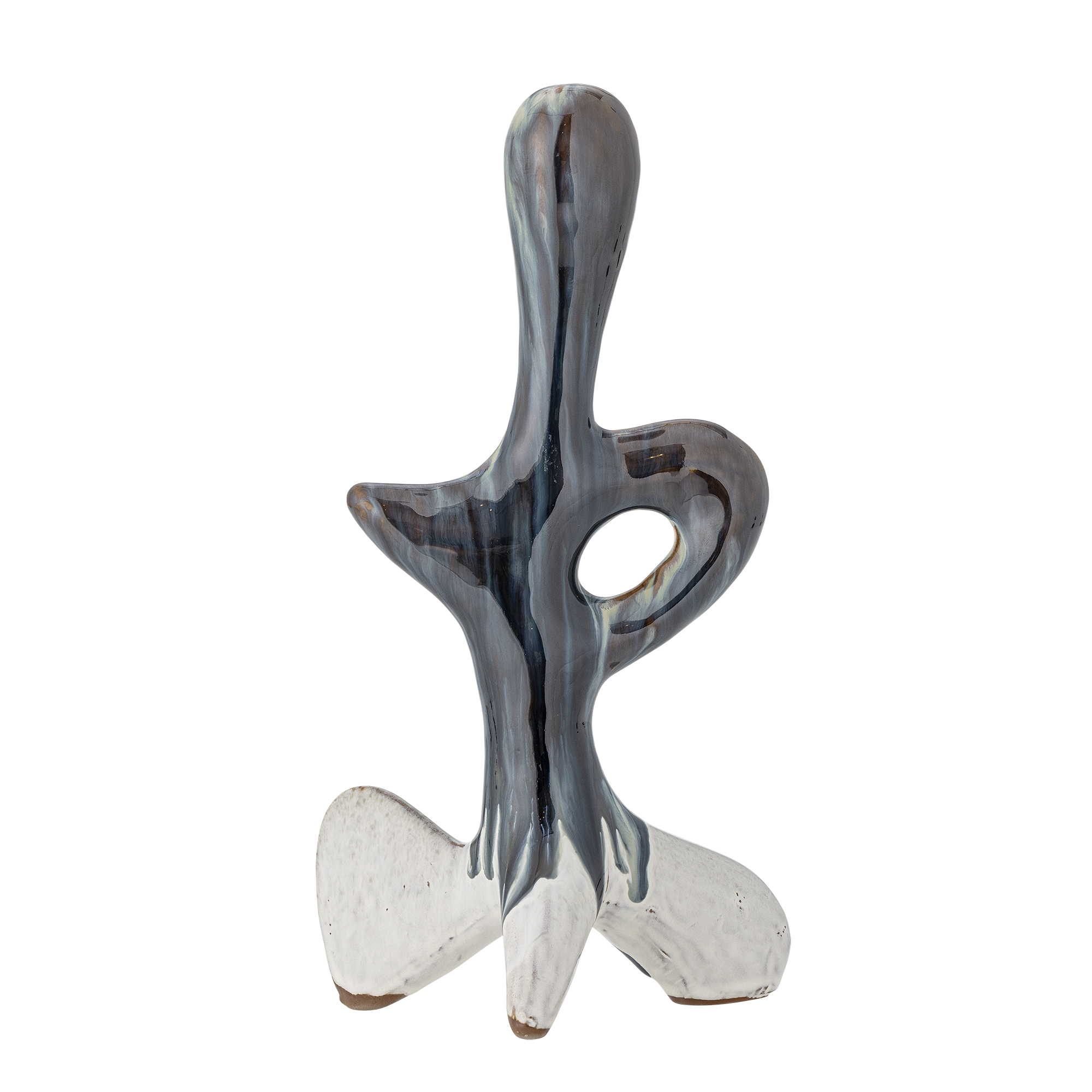 Bloomingville - Harlan Deko, Blå, Stentøj, L15,5xH30xW12 cm