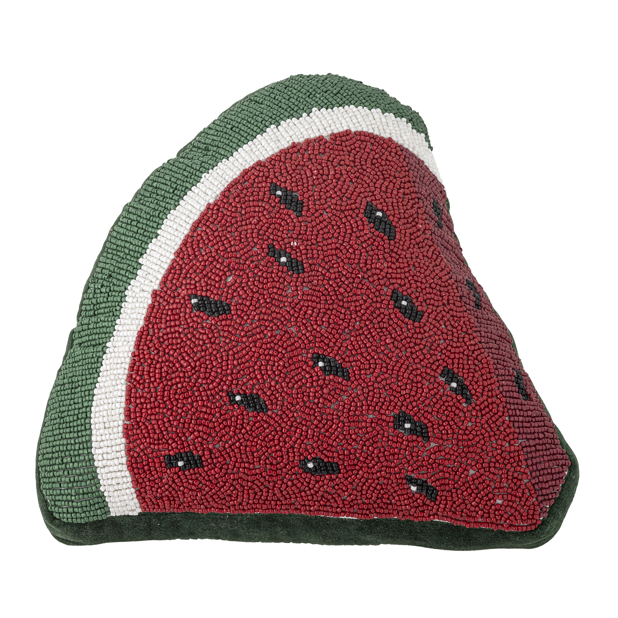 Bloomingville - Senga Pude, Rød, Bomuld, L30xH30xW4 cm billede