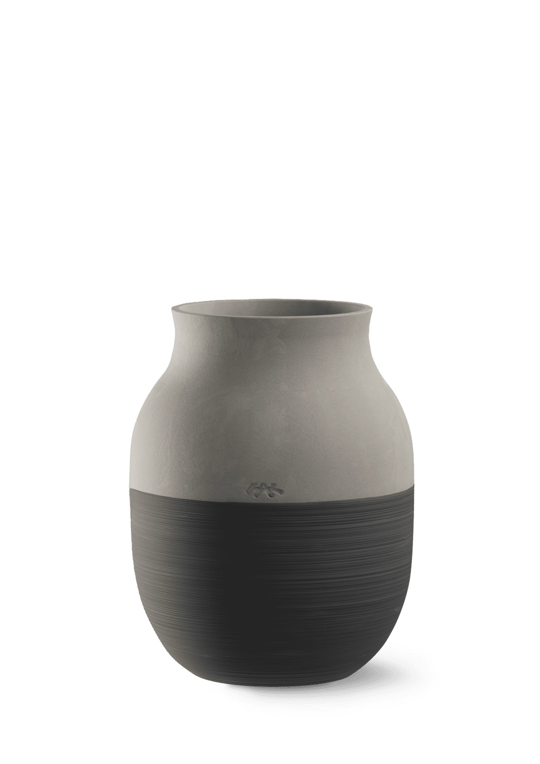 Omaggio Circulare Vase H20 cm antracitgrå Omaggio Circulare Vase H20 cm antracitgrå