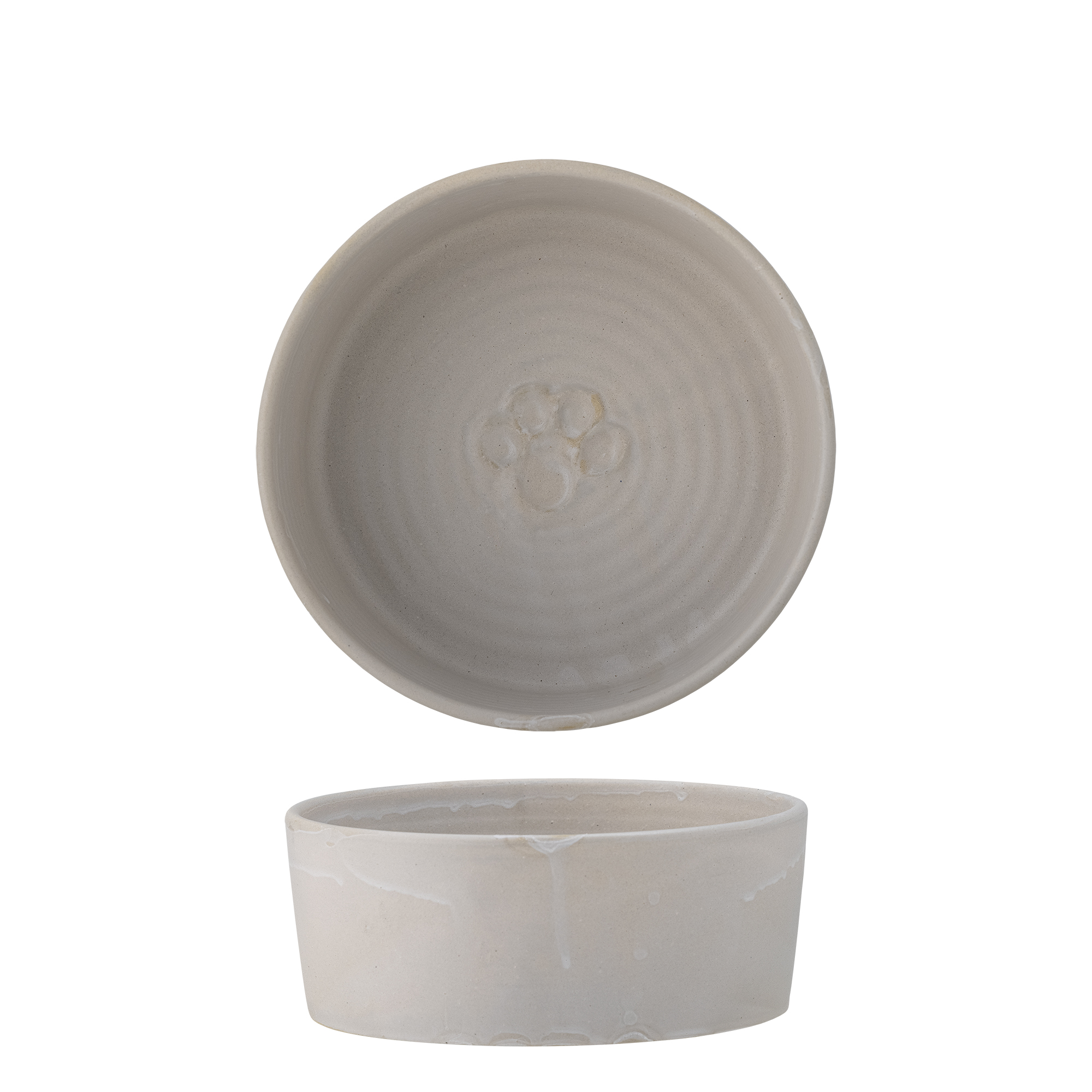 Bloomingville - Buddy Skål, Hvid, Stentøj, D17,5xH7 cm billede