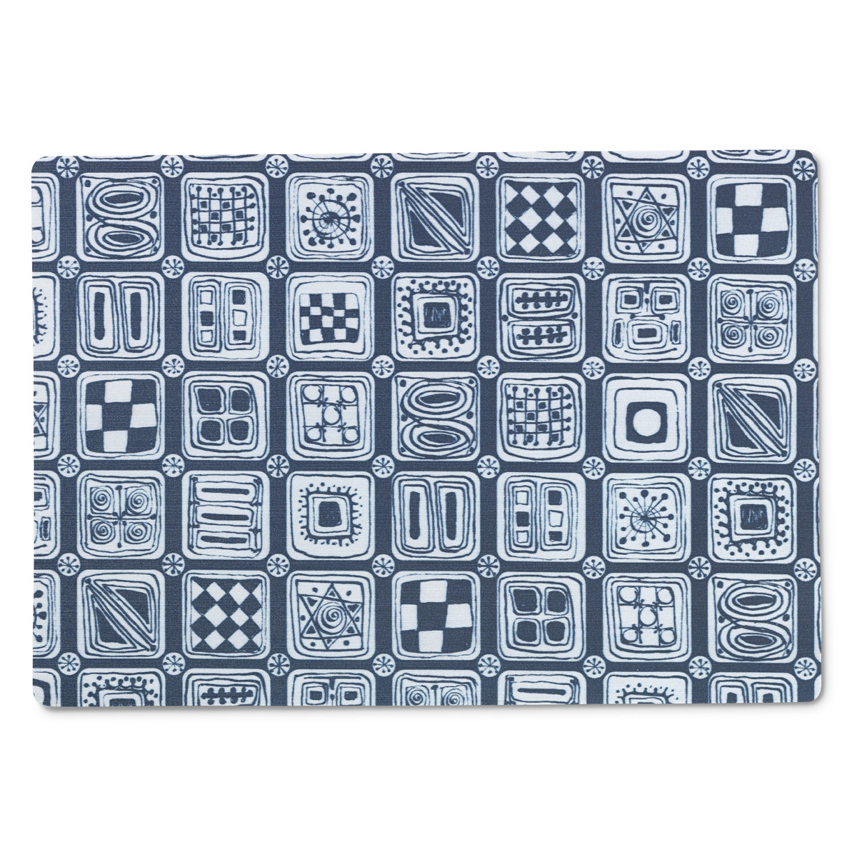 Squares Dækkeserviet, blå Squares Dækkeserviet, blå