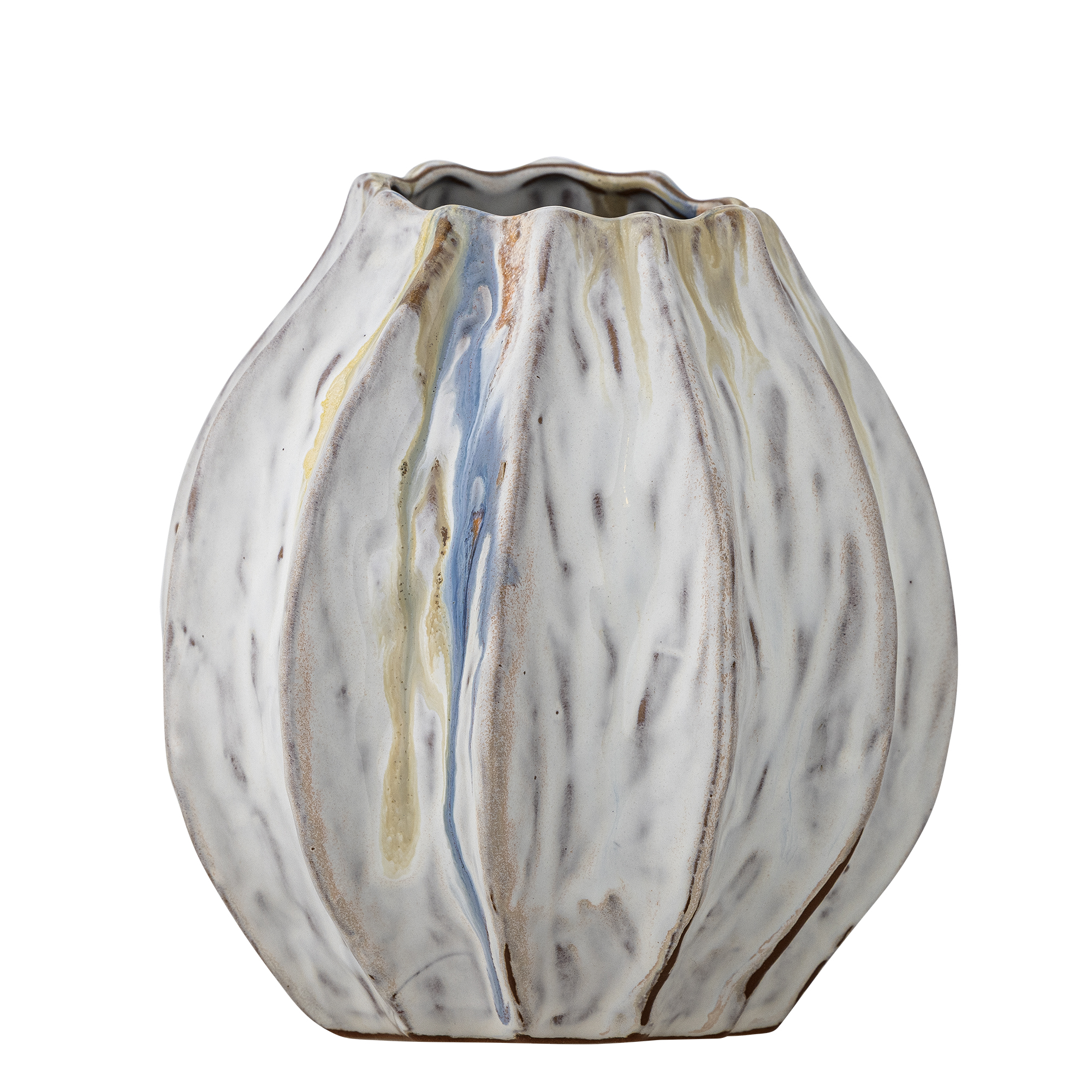 Bloomingville - Feray Vase, B17xH18 cm, Natur