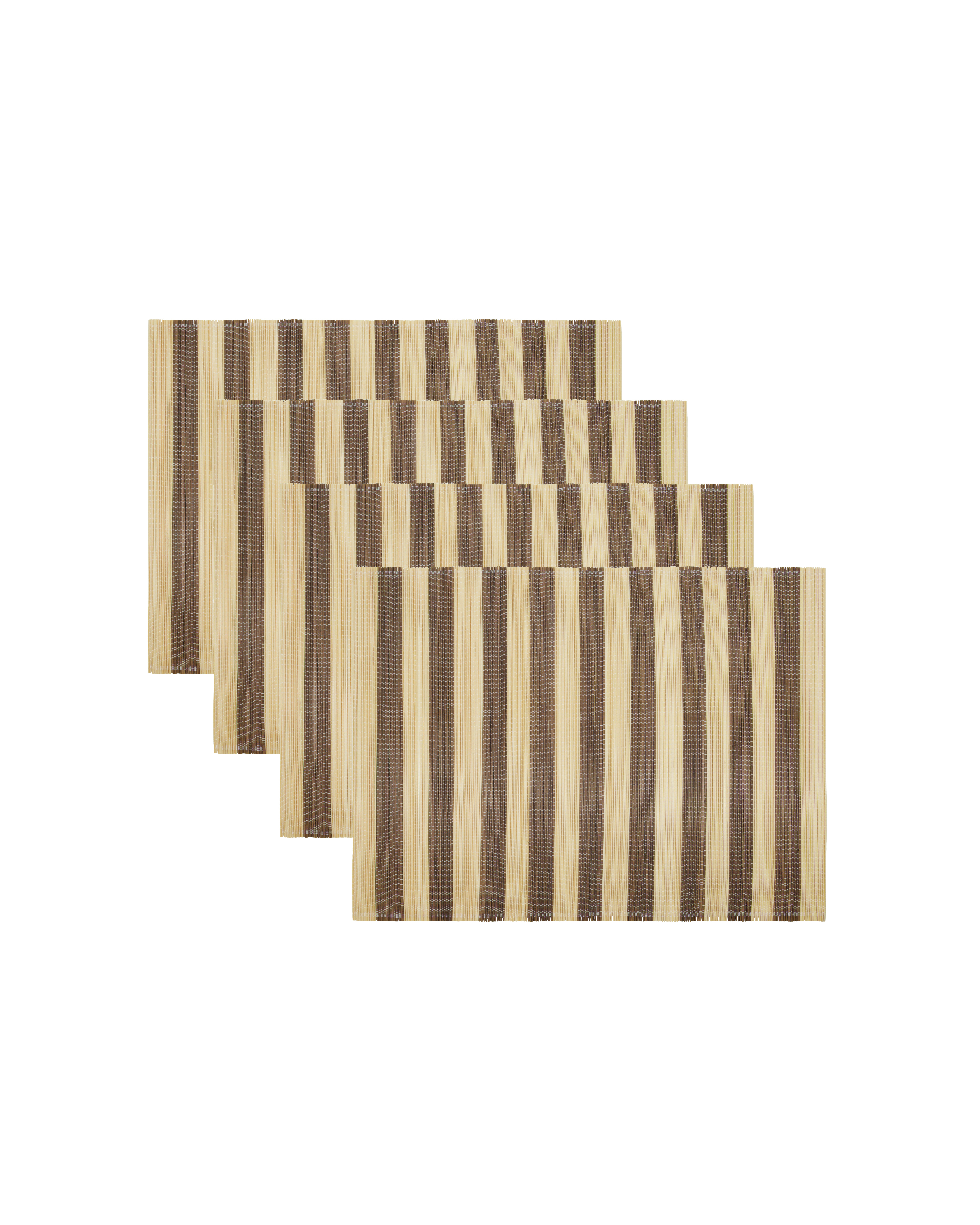 House Doctor - Dækkeserviet, Rayas, Brun, Natur billede